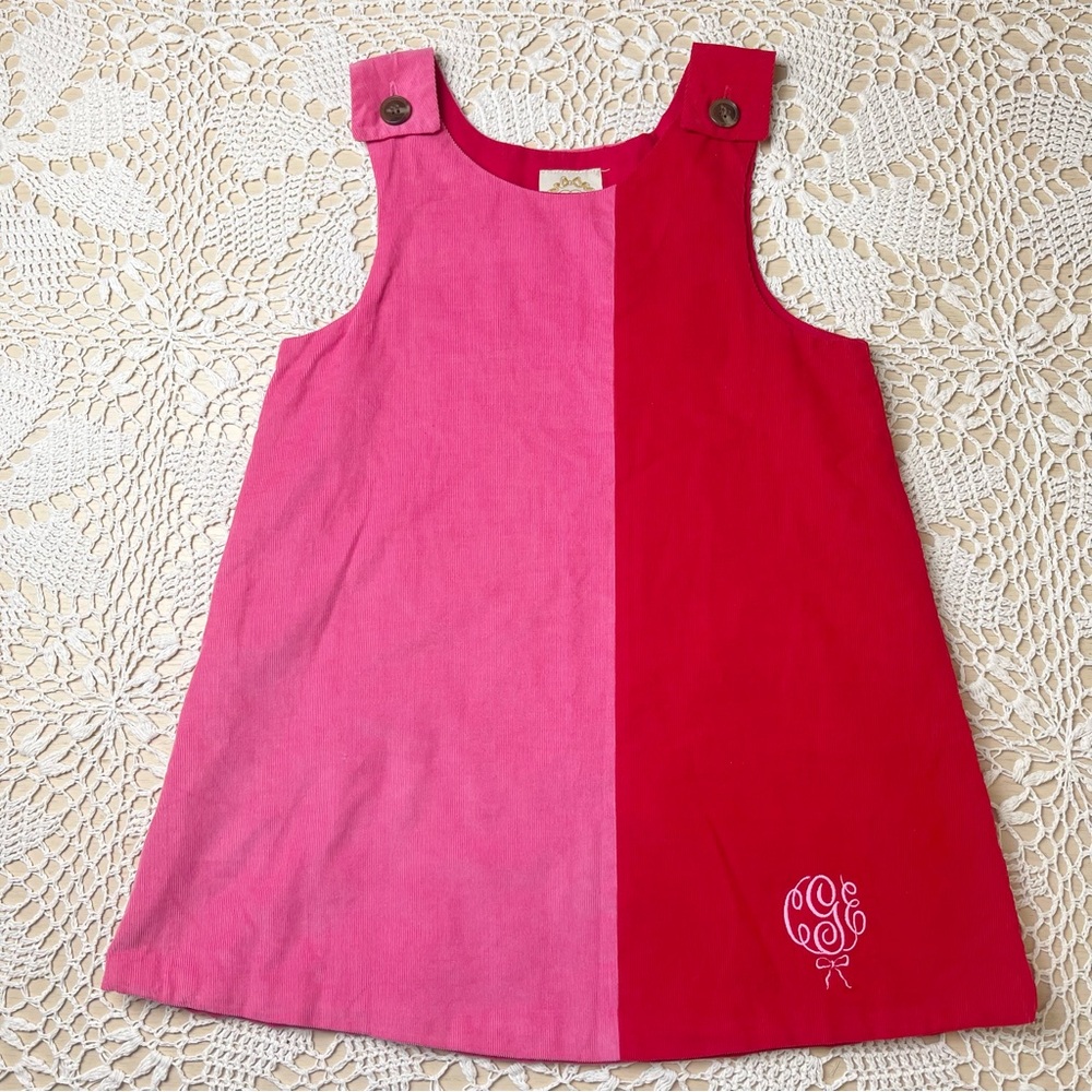 Beaufort Bonnet Company Girls 7 Coraline Colorblock Monogrammed Jumper